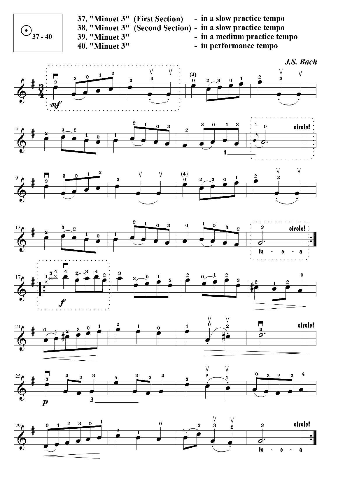 STEP by STEP practice tempi example